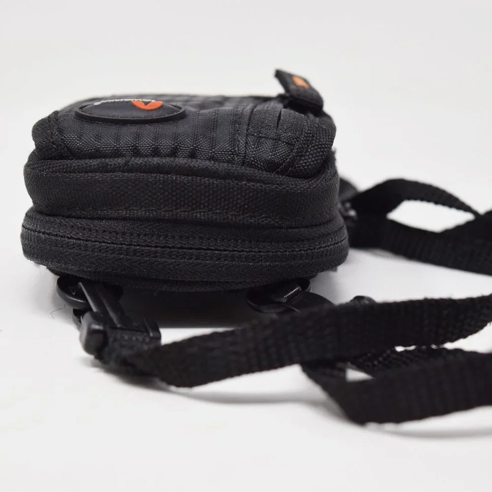 Lowepro Camera Bag Storage Full Zip Pockets Small Black Shoulder Strap Travel